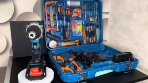 Аккумуляторный Ударный Дрель - Шуруповерт + набор инструментов