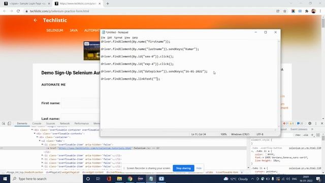 Selenium Locators - Id, Class, Name, LinkText, Tag Name, Xpath and CSS Selector | TECHLISTIC.COM