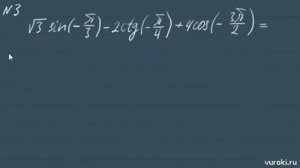 СИНУС КОСИНУС ТАНГЕНС углов α и -α 10 класс тригонометрия