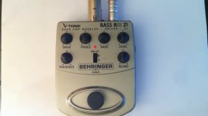 Behringer BASS BDI 21 Pedal Demo Review