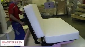 Как собирают диваны фабрики мебели Anderssen