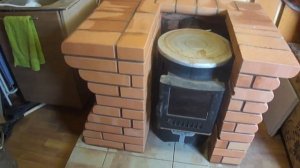 Отопительная печь в бытовке