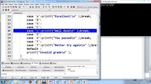 Decision Making In C Switch Statement смотреть онлайн