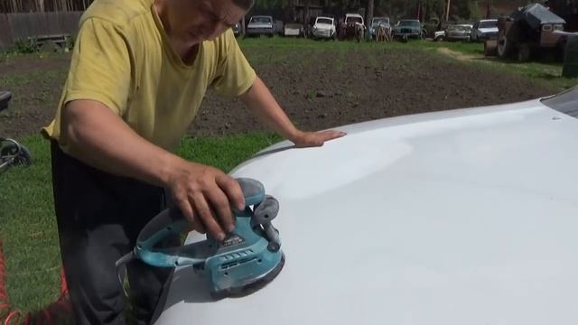 Тойота Аристо(Toyota Aristo) ,покраска ч № 9 ,зачистка кузова перед покраской.