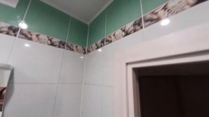 Отделка ванной пластиковыми панелями Новита ( Океан зеленый)