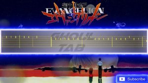 Neon Genesis Evangelion Opening - A Cruel Angels Thesis (Guitar Tab 譜 Tutorial)