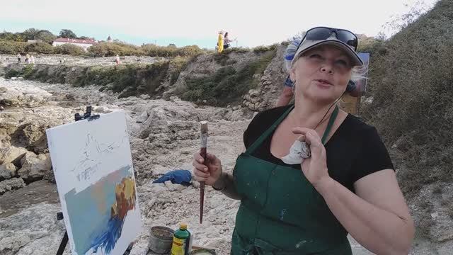 #РусскаяАтлантида в Севастополе. Художник Анна Давыдченко