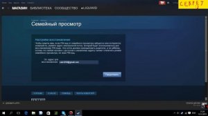 Родительский контроль или защита STEAM на 100% 60 FPS