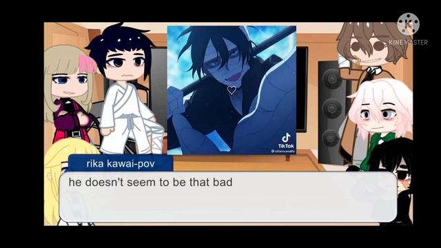 anime characters react to each other||suicidical charecters react||pt2||rachel gardner||gachalclub смотреть онлайн