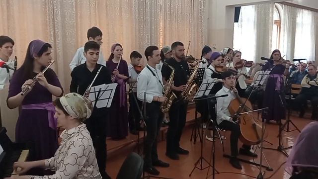 Пасхальное выступление музыкантов.Пасха в Баку #пасха #пятидесятники #оцхве #t9 смотреть онлайн