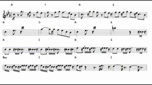 28 Imagine Dragons Believer 3b Tenor saxophone notes sheets at +15 cels.