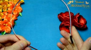 ОСЕННИЙ ОБОДОК Канзаши ? Autumn Kanzashi Headband ?