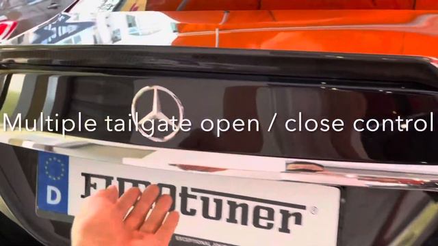 Mercedes-Benz C Class W205 Facelift vacuum soft close automatic tailgate power boot retrofit kit смотреть онлайн