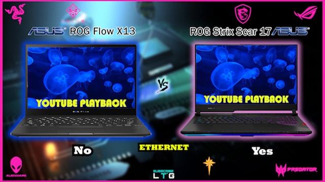 ASUS ROG FLOW X13 VS ASUS ROG STRIX SCAR 17 смотреть онлайн