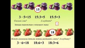 Урок математики 2 класс "Связь компонентов и результатов умножения и деления"