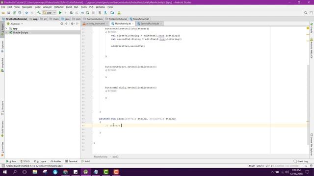 Calculator App using Kotlin in Android Studio Tutorial смотреть онлайн