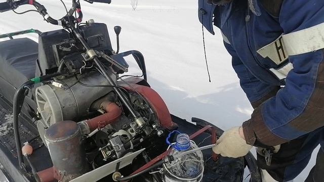Обратка топлива на снегоходе буран, ХОДОВЫЕ ИСПЫТАНИЯ!