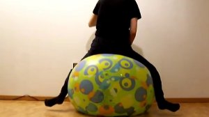 Popping a big beachball