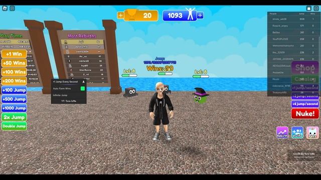 [?CHRISTMAS] Roblox +1 Jump Every Second Script - Wins Farm & More смотреть онлайн