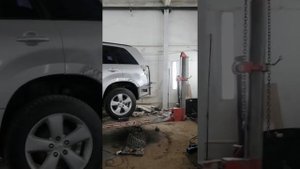 Ремонт заднего левого крыла suzuki grand vitara