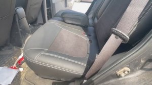 Чехлы на Mitsubishi Pajero Sport 2 - алькантара