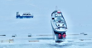 Аэроход на воздушной подушке "Хивус-6". Нижний Новгород.