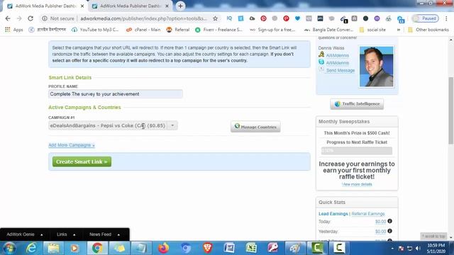 How To Create Smart Links In Adworkmedia | Per Day $100 From Adworkmedia Smartlinks смотреть онлайн