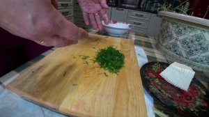 Салат с чесночными стрелками