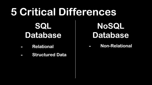 SQL vs NoSQL Database | Which is better ?