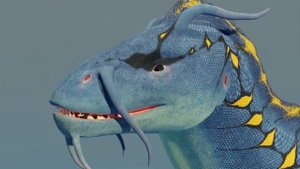 Loach Dragon Swallows Ferret animation [Vore] (No Sounds)