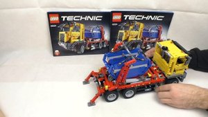 LEGO Technic 42024 Контейнеровоз. Сборка и обзор