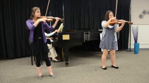 Izzi Amador and Jennifer Ahn perform De Sarasate's "Navarra"