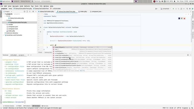 PHP Unit тестирование. Установка фреймворка PHPUnit и написание первого теста смотреть онлайн