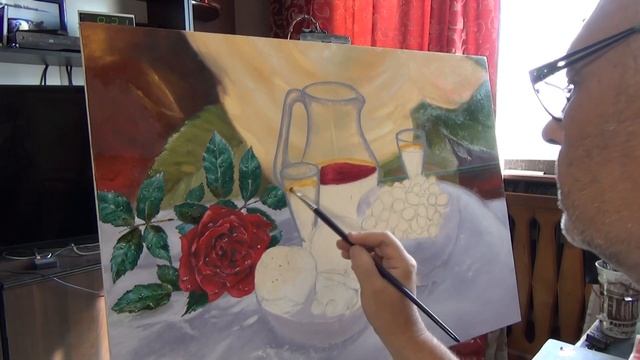 Как написать натюрморт ЧАСТЬ   3  КАК РИСОВАТЬ ПРОЗРАЧНОЕ СТЕКЛО  OIL PAINTING