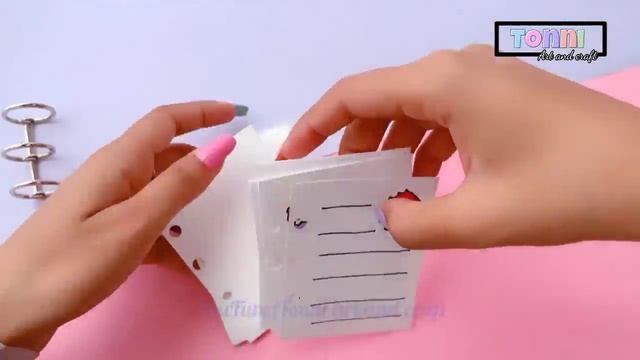 how to make kawaii mini diary / handmade mini diary / Diy paper diary /paper craft / school hacks смотреть онлайн