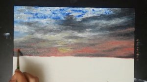 Как нарисовать Рассвет на море маслом