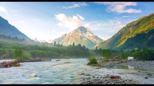 Рассвет в горах Архыза Таймлапс 4К Dawn in the mountains of Arkhyz Timelapse 4K