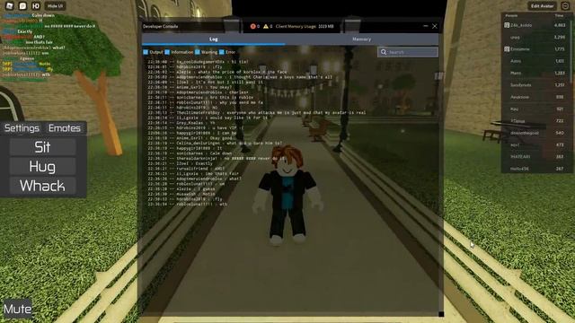 ROBLOX CHAT LOGGER SCRIPT IN DEV CONSOLE смотреть онлайн