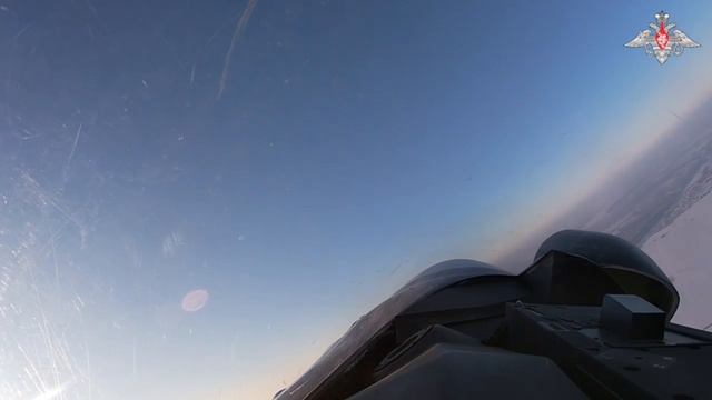 Боевой вылет истребителей Су-35С и Су-30СМ в ходе проведения СВО смотреть онлайн