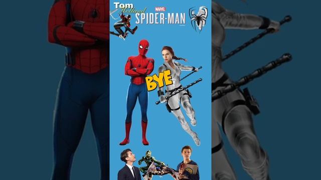 В кого влюблён Человек-паук ⁉️Чёрная  Вдова ⁉️Марвел супергерой?Spider-Man Marvel ?#shorts #marvel