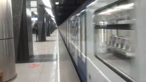 // Составы 81-765/766/767 «Москва» на станции метро «Петровский парк» Большой Кольцевой линии //