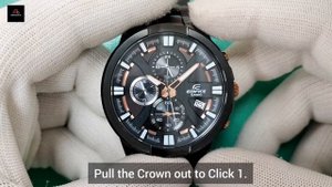 How to set time and Stopwatch reset on a Casio Edifice EFR544.TrendWatchLab. Module No 5451