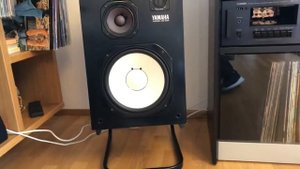 YAMAHA CT-V1; CA V1; TC 511B. Original Hi-Fi Rack (1978). Speaker system: YAMAHA NS -344 (1980).