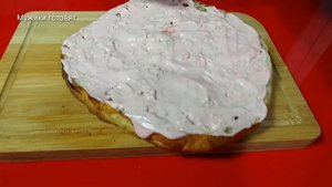 Ленивая пицца из узбекской лепешки. Мужики готовят