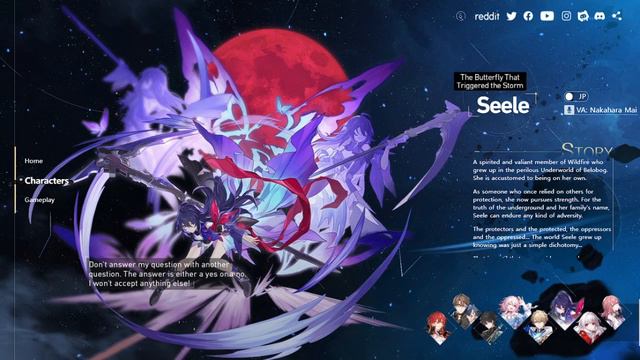 Seele JP Voice in Honkai: Star Rail смотреть онлайн