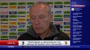 Christian Streich post-match interview - SC Freiburg v Domzale (ELQ 2017/18)