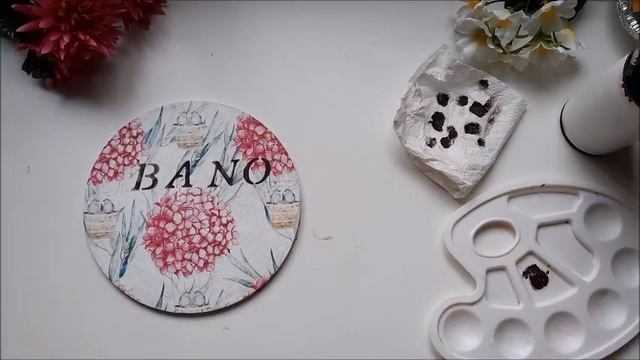 ▶️Como hacer un CARTEL para el BAÑO con corcho y decoupage. смотреть онлайн