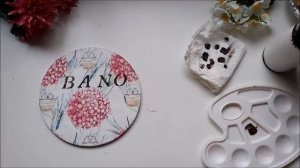 ▶️Como hacer un CARTEL para el BAÑO con corcho y decoupage.