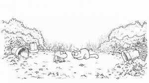 Кот Саймон и лягушка Кот Саймон и лягушка