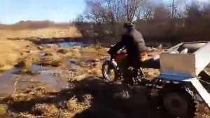 Трицикл из иж п5 с мостом от москвича